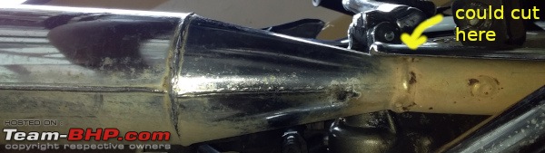 How do you repair a cracked bend pipe of motorcycles?-connectiontosilencer.jpg