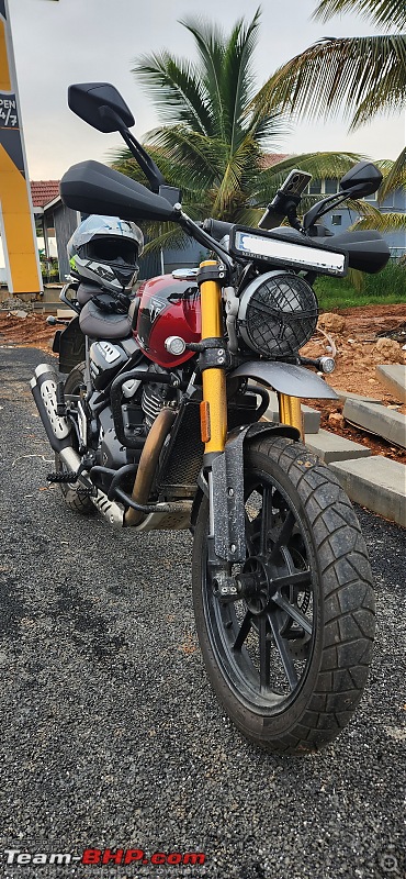 My Carnival Red Triumph Scrambler 400X | Ownership Review-mirror-front.jpg