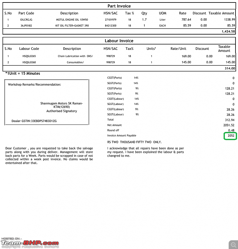 2024 Husqvarna Svartpilen 401 Review | Ownership experience of my first motorcycle-7.-first-service.png