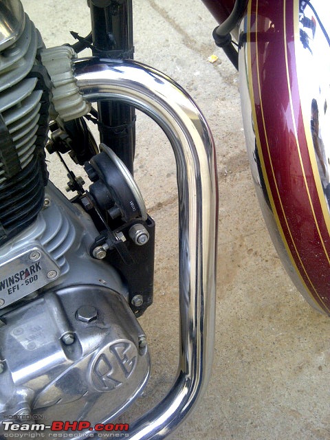 RE Classic Chrome 500 (12,500kms Done):The "Maroon Marauder" THUMP's home!!-img2012101200406.jpg