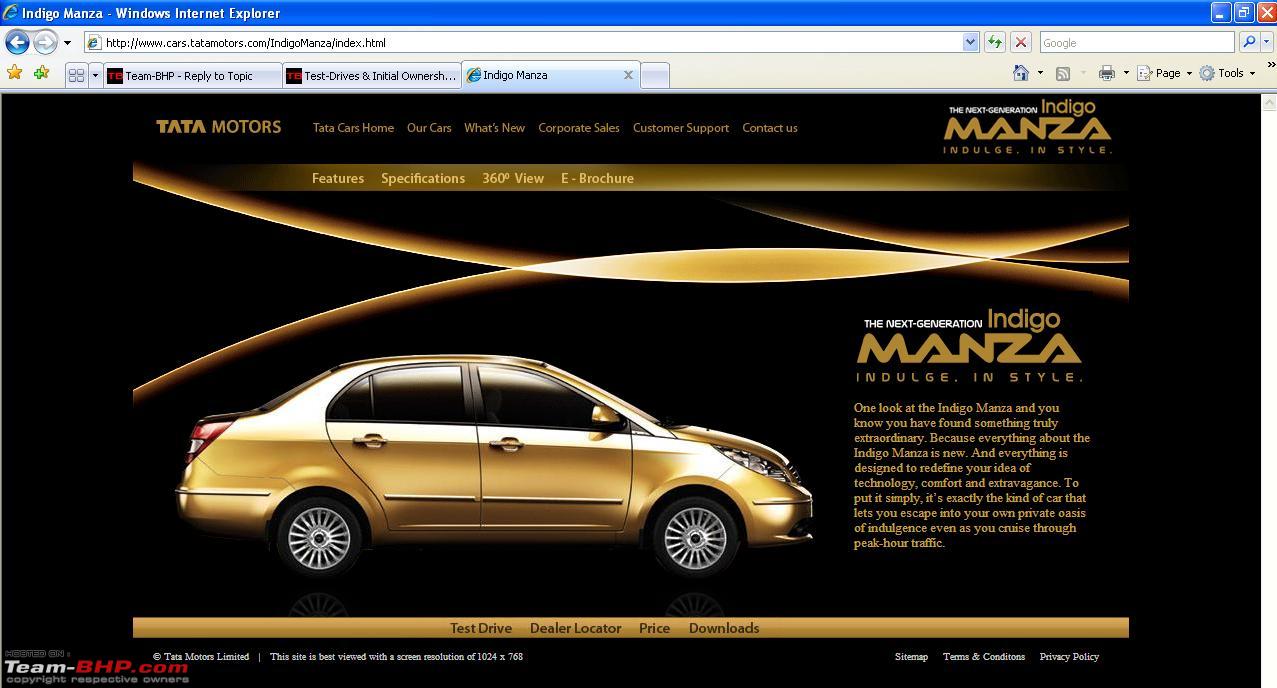 Tata Indigo Manza : Test Drive & Review - Page 3 - Team-BHP