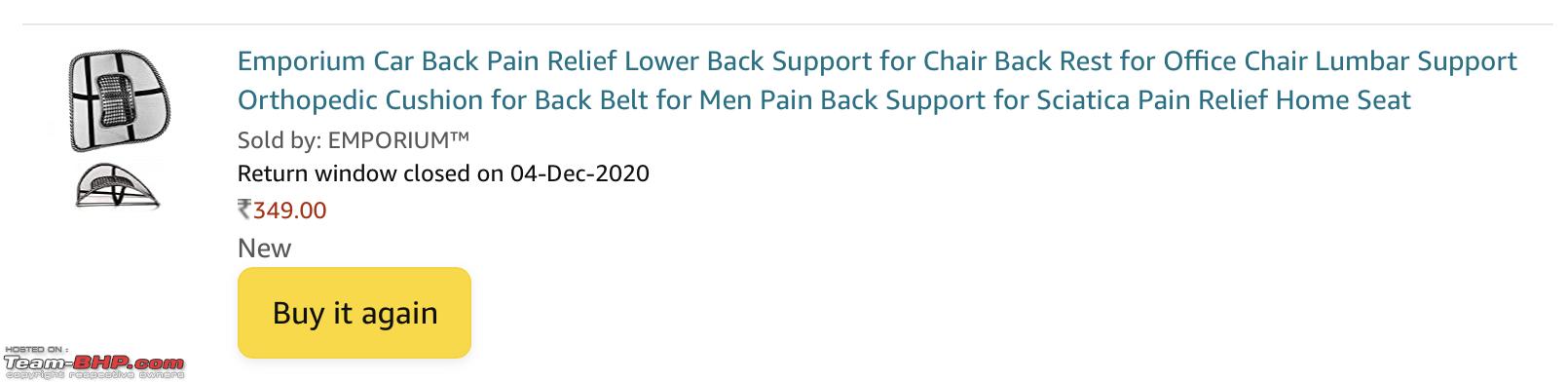 Emporium Car Back Pain Relief Lower Back Support for Chair Back Rest for  Office Chair Lumbar Support Orthopedic Cushion for Back Belt for Men Pain  Back Support for Sciatica Pain Relief Home