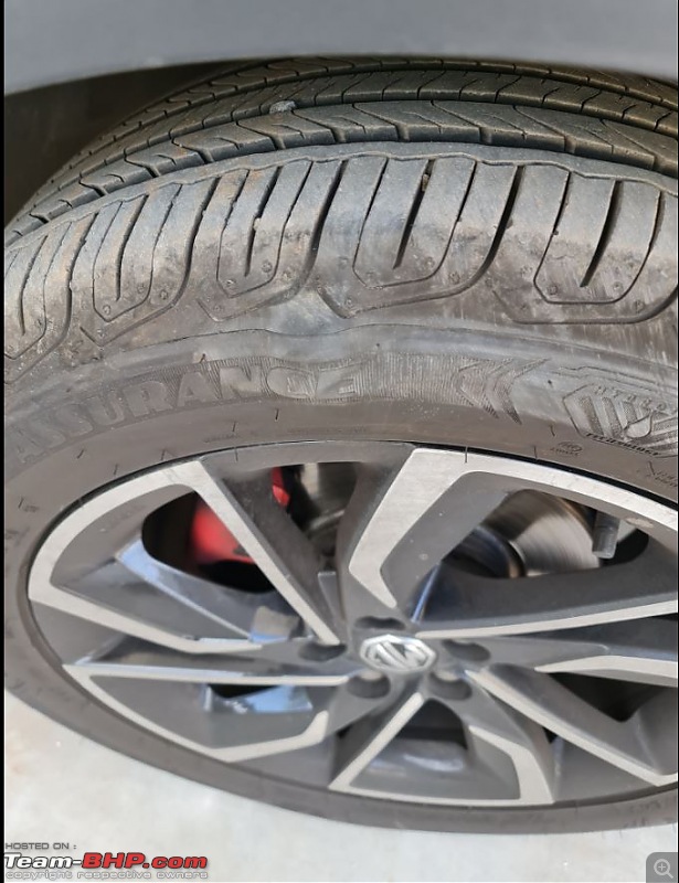 MG Astor Review-tyre-bulge.jpg