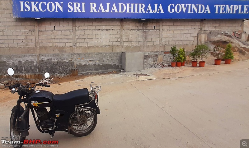Ride to the new ISKCON on a Rajdoot 175-rajadhiraja.jpg