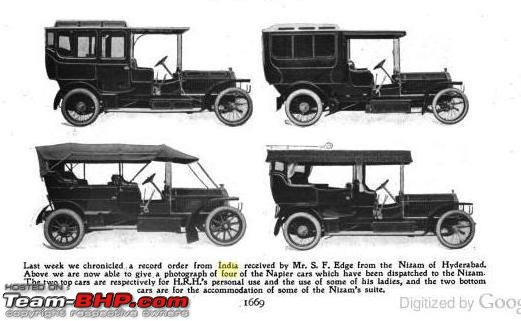 The Nizam of Hyderabad's Collection of Cars and Carriages-nizam-napier-fleet-1906-automotor-journal-dec-1906.jpg