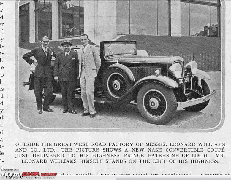 How rich were the Maharajas before Independence! Cars of the Maharajas-limbdi-nash-1931-oct.jpg