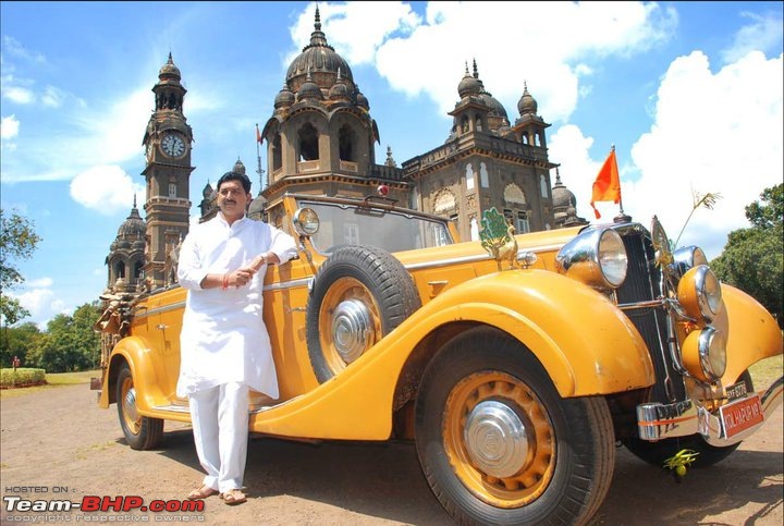 How rich were the Maharajas before Independence! Cars of the Maharajas-kohlapur-maybach-frt-3q-l2.jpg