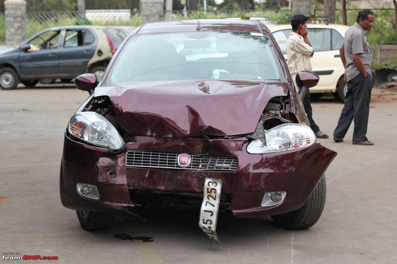 My Fiat Punto 90Hp Accident: Head-on collision with a Tree - Team-BHP