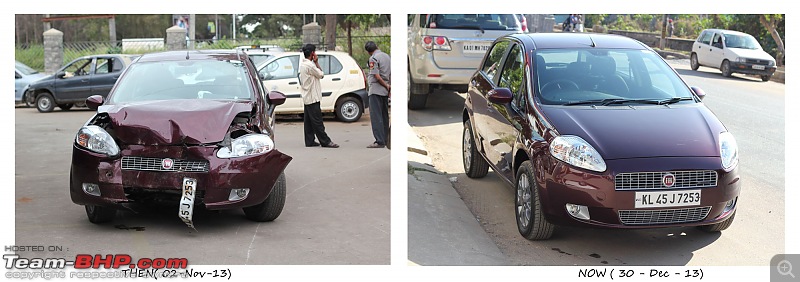 My Fiat Punto 90Hp Accident: Head-on collision with a Tree-now-then.jpg