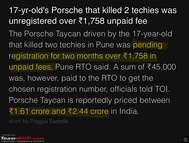 Underage drunk driver rams unregistered Porsche Taycan into 2-wheeler at high speed | 2 dead-img_0389.jpeg