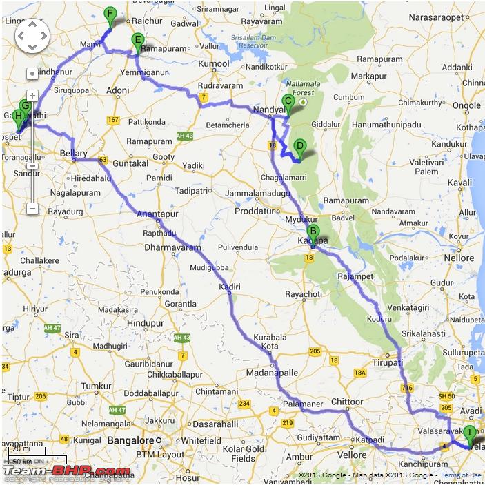 Bangalore To Mantralayam Road Map Bangalore   Mantralayam : Route Queries   Page 8   Team BHP