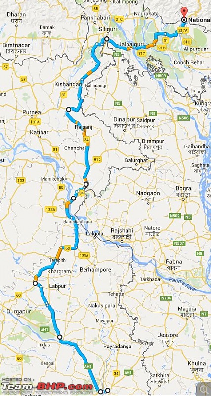 Kolkata - Siliguri route via Dumka, Bhagalpur or NH-12 (old NH-34)-route-2.jpg