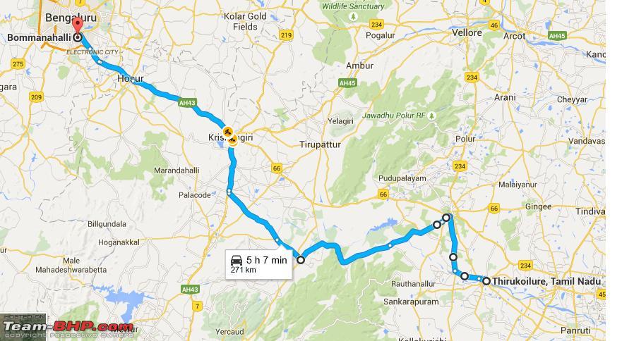 1414333d1442156734 Bangalore Thiruvannamalai Route Queries Route 3 