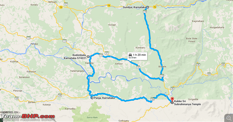 bangalore to dharmasthala route map Bangalore To Dharmastala Kukke Sringeri Horanadu Route Queries Page 14 Team Bhp bangalore to dharmasthala route map