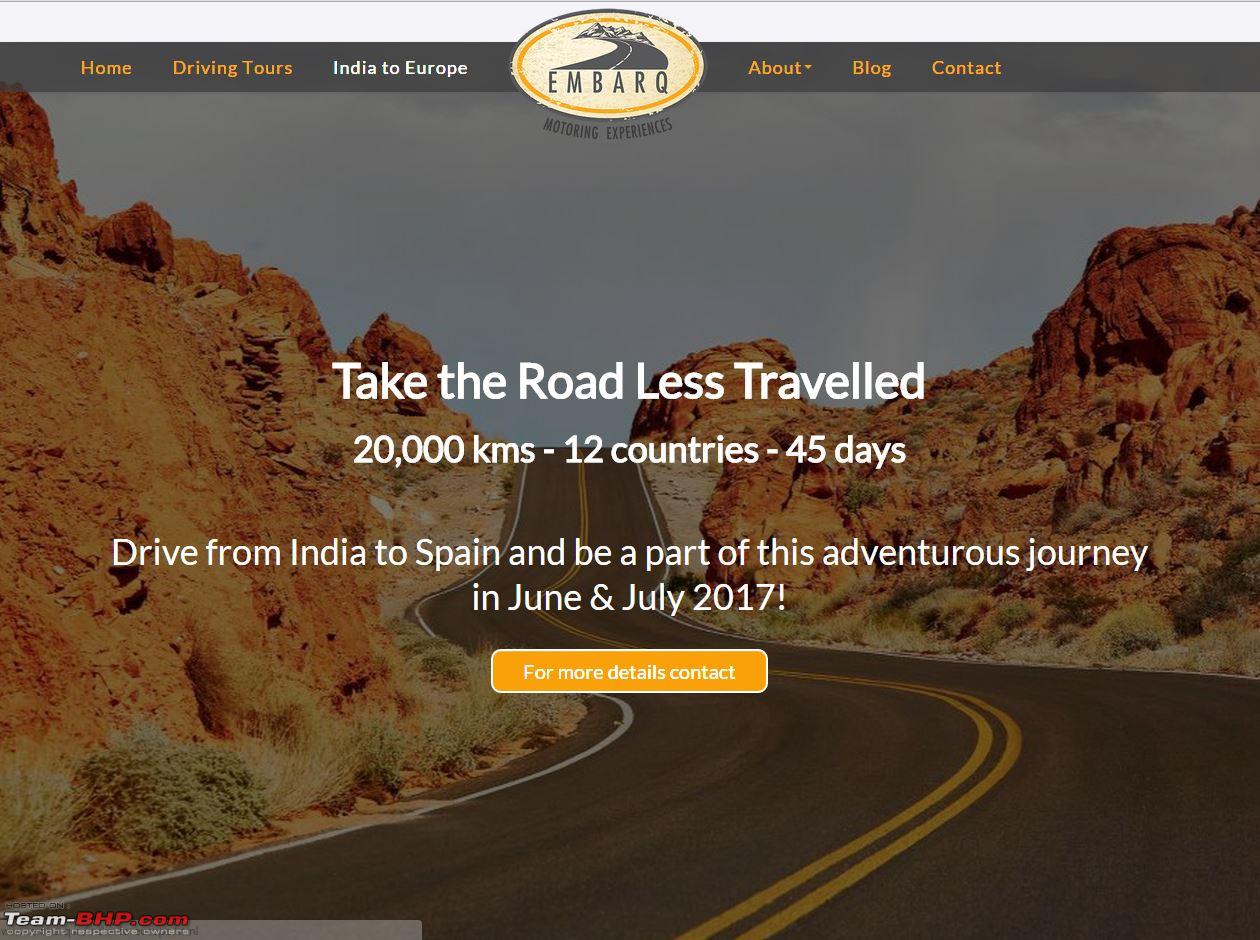 Embarq Tours: Drive from India to Spain - Team-BHP