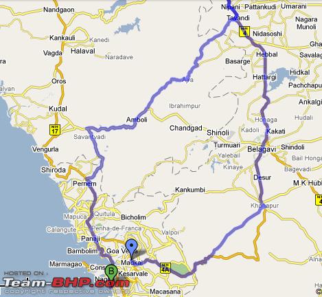 Kolhapur To Goa Road Route Map Mumbai - Pune - Kolhapur - Goa : Route Queries - Page 3 - Team-Bhp