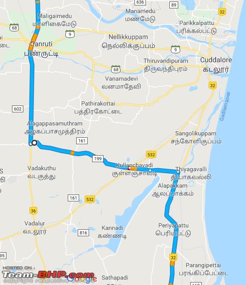 Chennai To Kumbakonam Road Map Chennai   Kumbakonam : Route Queries   Page 30   Team BHP