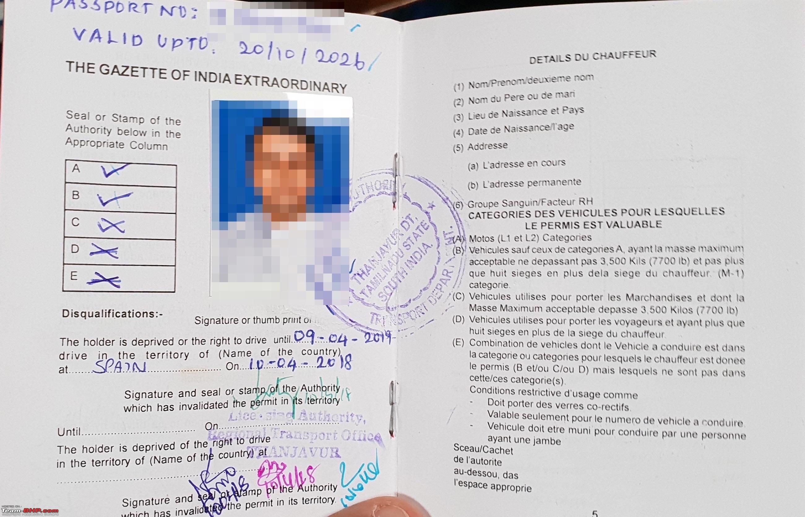 driving in india with international license