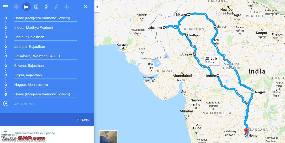 Hyderabad To Rajasthan Distance By Road Rajasthan Road Trip : Queries - Page 30 - Team-Bhp