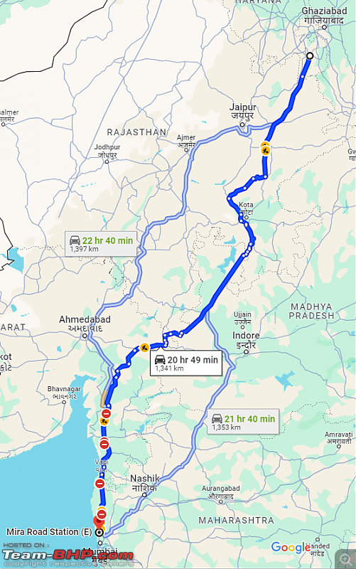 Delhi - Mumbai : Route Queries-dme-map.png