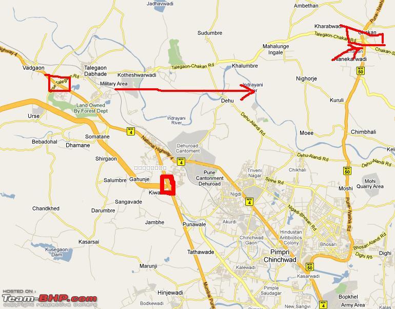 pune to shirdi road map Bypassing Pune On Bangalore Shirdi Route Team Bhp pune to shirdi road map
