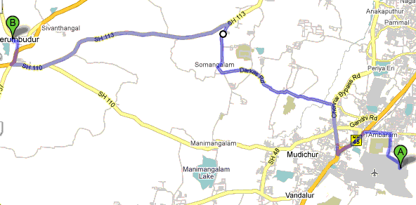 Tambaram-Sriperumbudur Route Options - Team-BHP