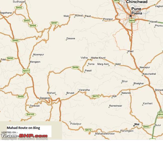 Distance From Pune To Mahad Chiplun To Pune Route - Team-Bhp