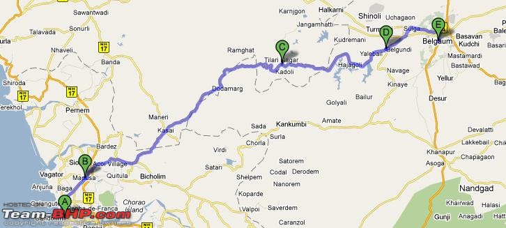 Bangalore - Goa : Route Queries-my-route.jpg