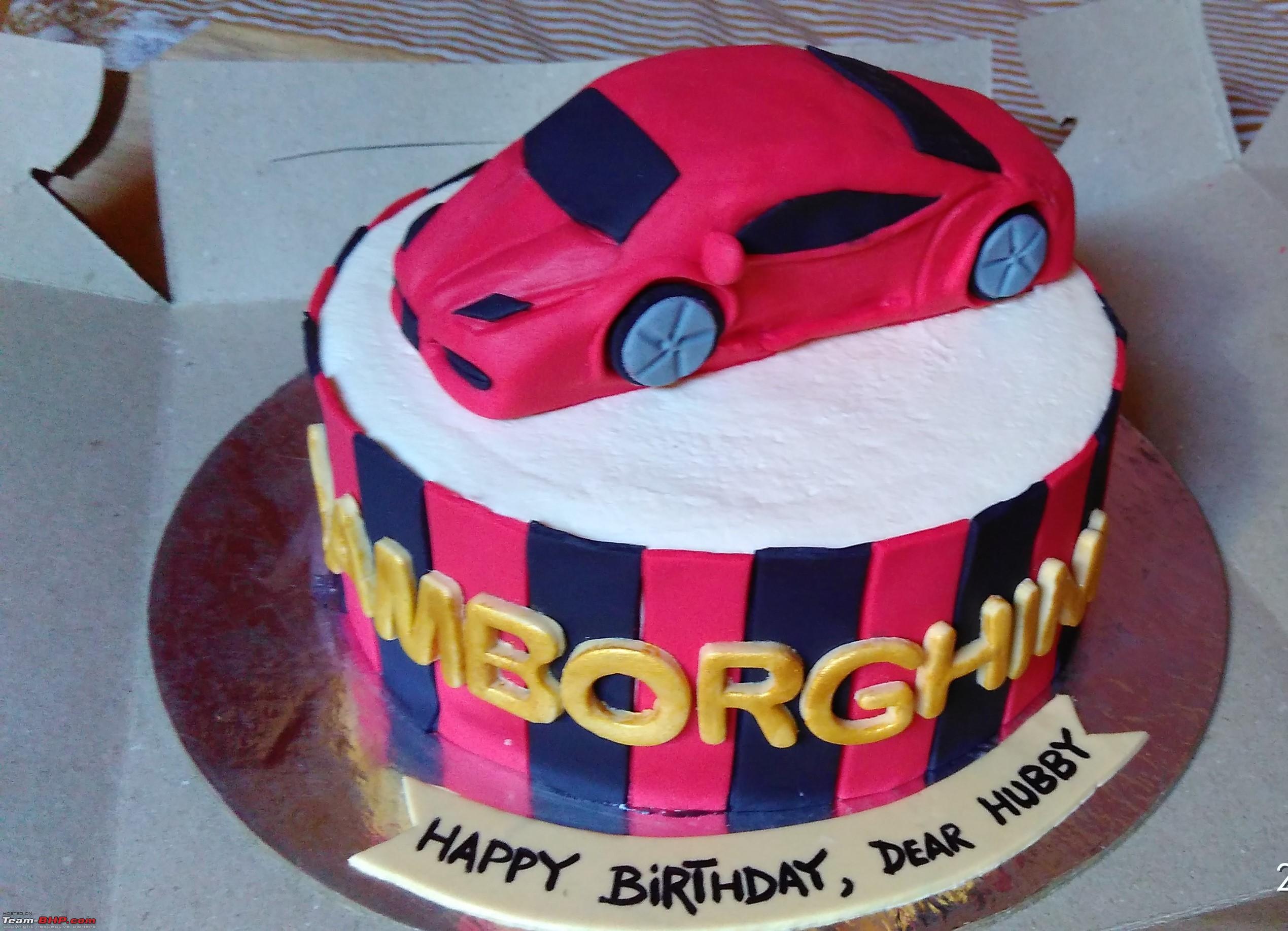 Lamborghini theme cake