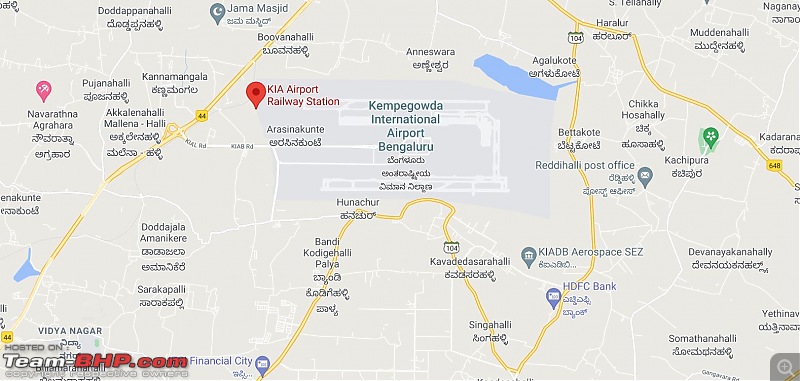 Bengaluru: Daily train service to Kempegowda International Airport-kia-location.jpg