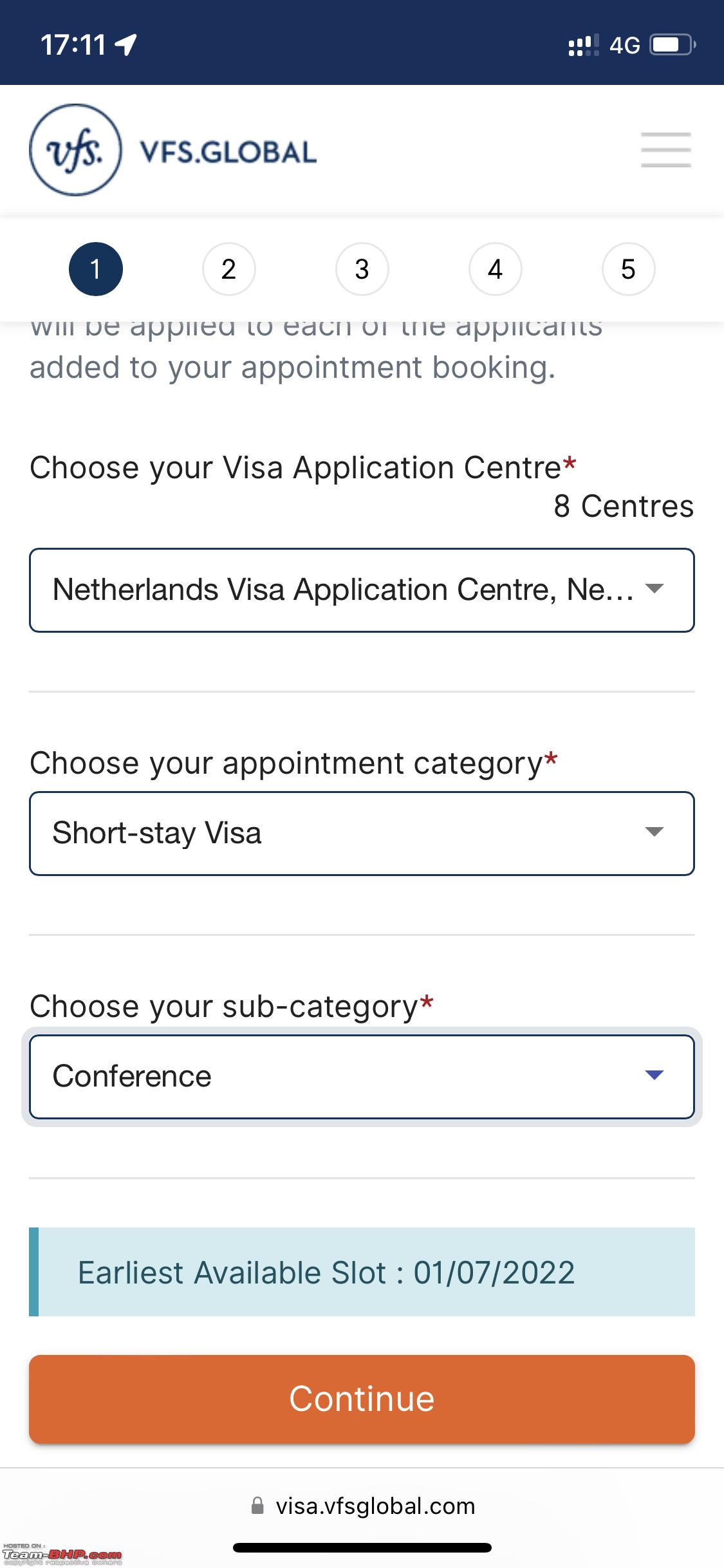 Need to fly to Netherlands, but VFS appointment unavailable | Now what? -  Team-BHP