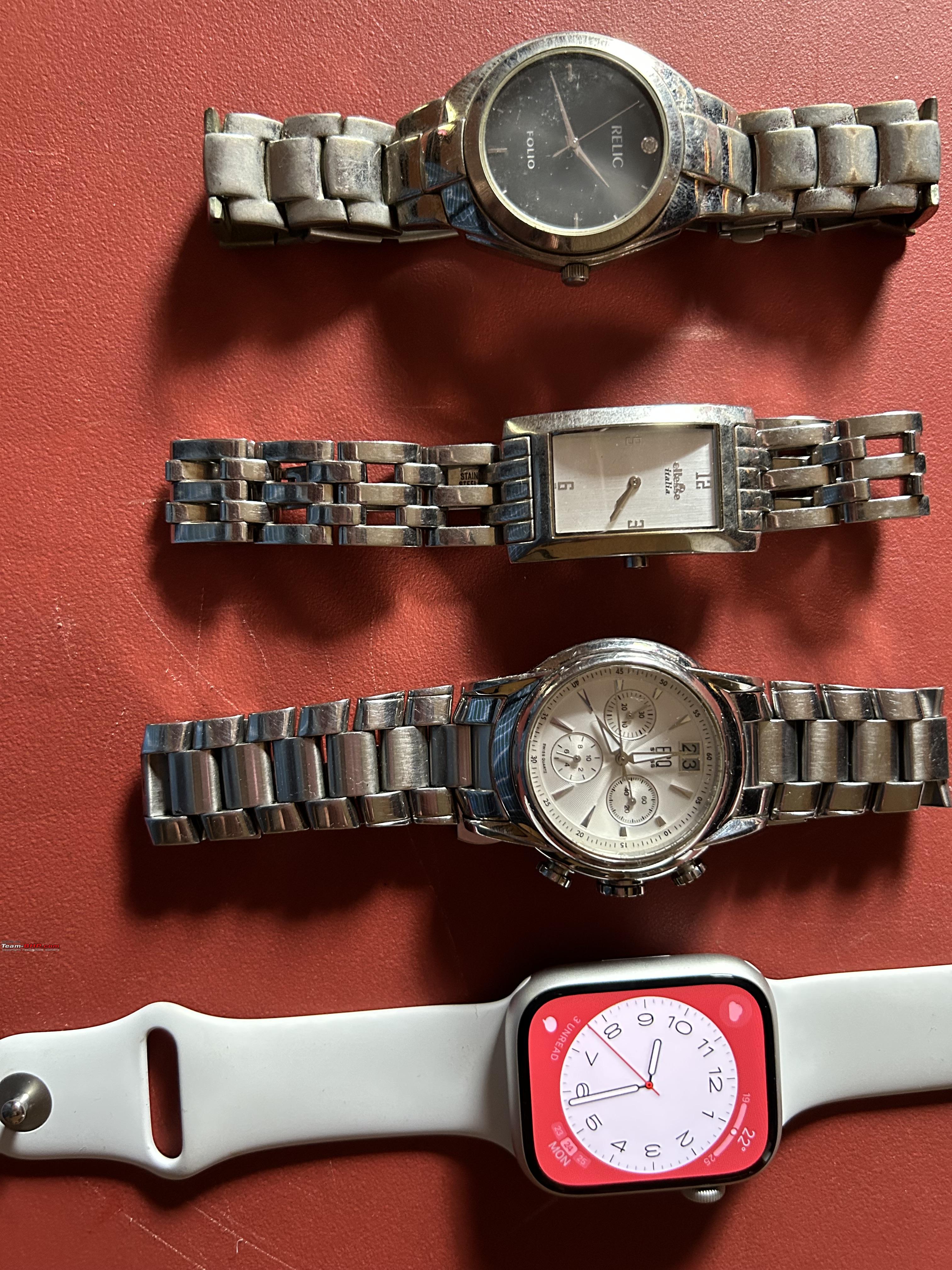Women's Folio Watch, Silver Tone with Rhinestone Bezel, New Battery | eBay