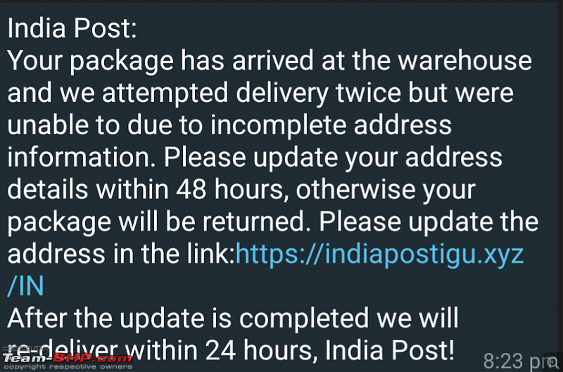 The sudden onslaught of online spam and scams in India-indiapostscam.png