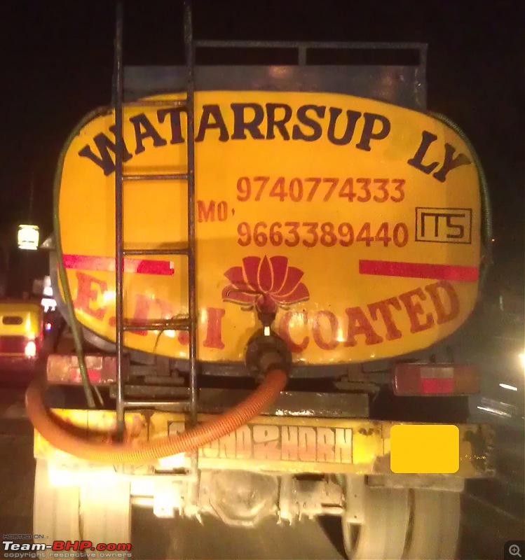 Pics of Weird, Wacky & Funny stickers / badges on cars / bikes-watertanker.jpg