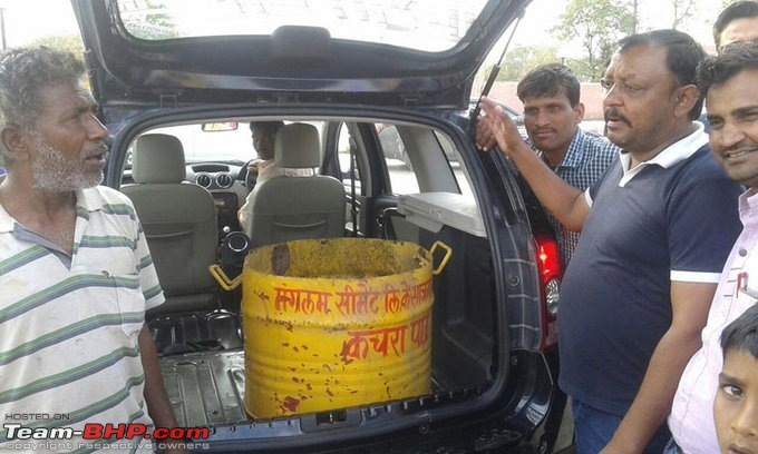 Fed up with problems, businessman donates his Duster for carrying garbage-donatedcar.jpg