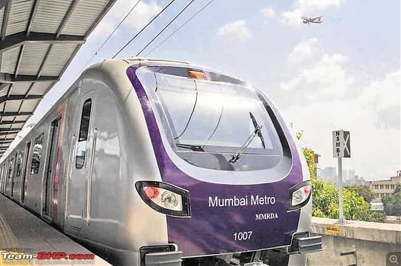 Real-life cases of multi-modal transport : Getting around Mumbai without a car-metro.jpg