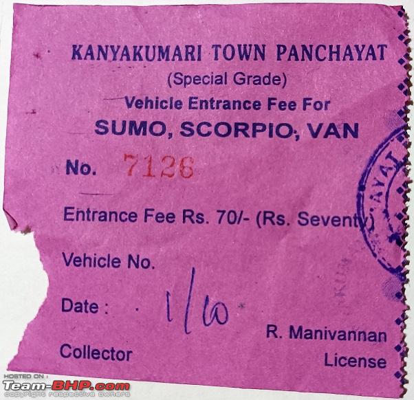 Kanyakumari vehicle entry fee | Legal or Scam? | No uniform, no ID card, no  electronic payment - Team-BHP