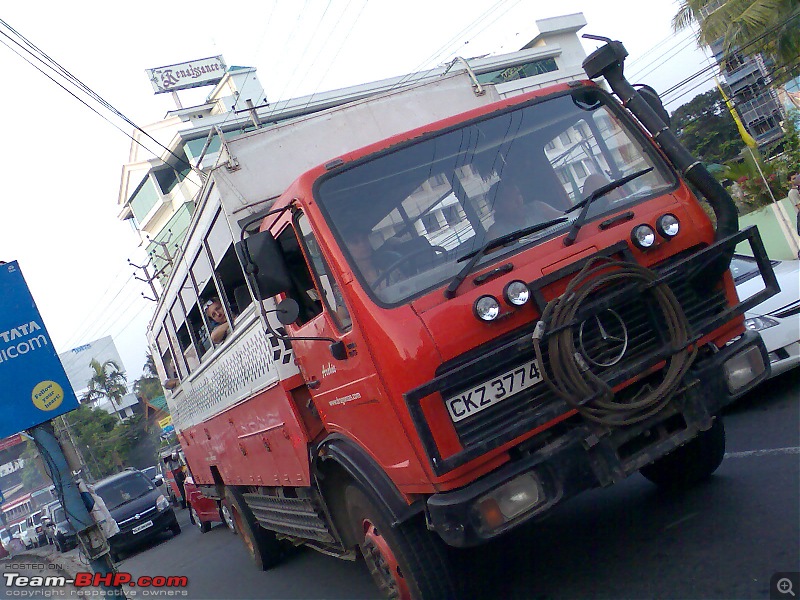 Supercars & Imports : Kerala-merc-lorry.jpg