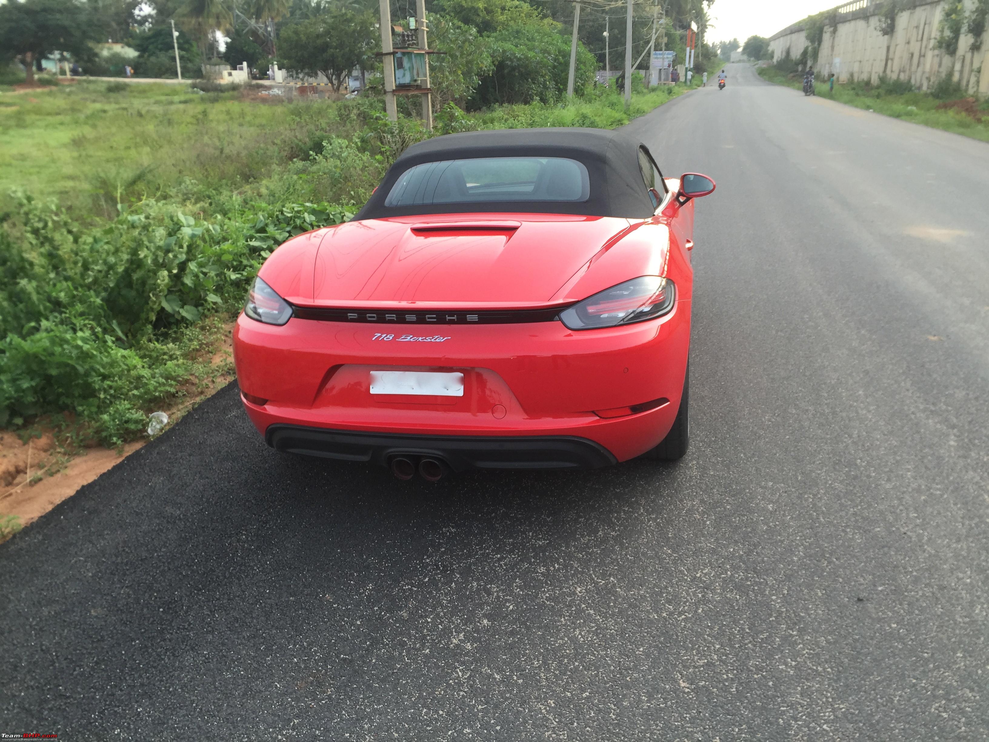 Porsche 718 Boxster 300 Bhp 380 Nm Torque 0 100 In 4 5 Seconds Team Bhp