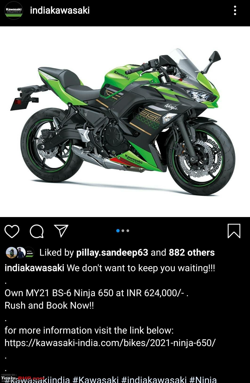 2020 Kawasaki Ninja 650 unveiled. Edit: Launched at 6.24 lakh - Team-BHP