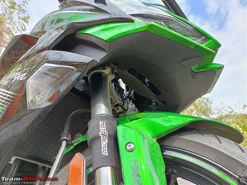 Kawasaki Ninja 1000SX Ownership Review | Touring 2-up on my dream machine-radiator-grill-fork-sleev.jpeg