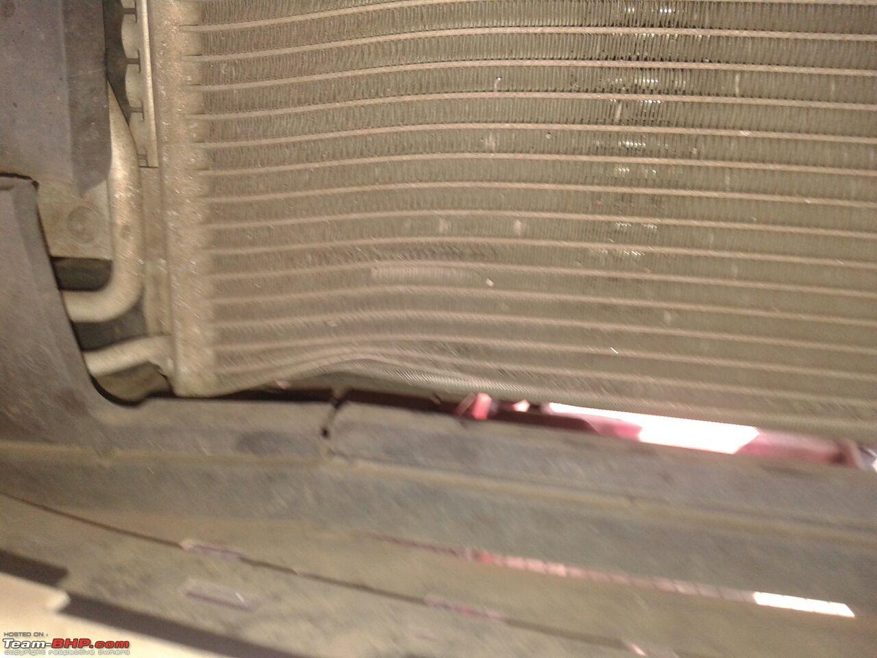 A/C Condenser slightly deformed - Do I need to replace it? - Team-BHP