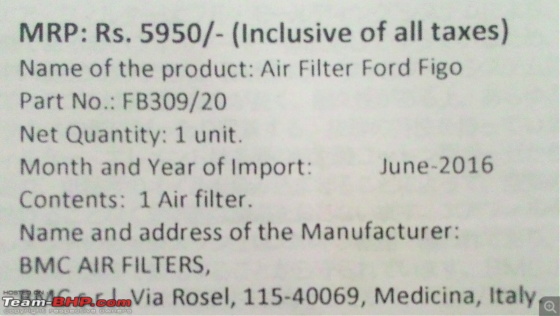 K&N Air Filter, the side effects. - Page 8 - Team-BHP