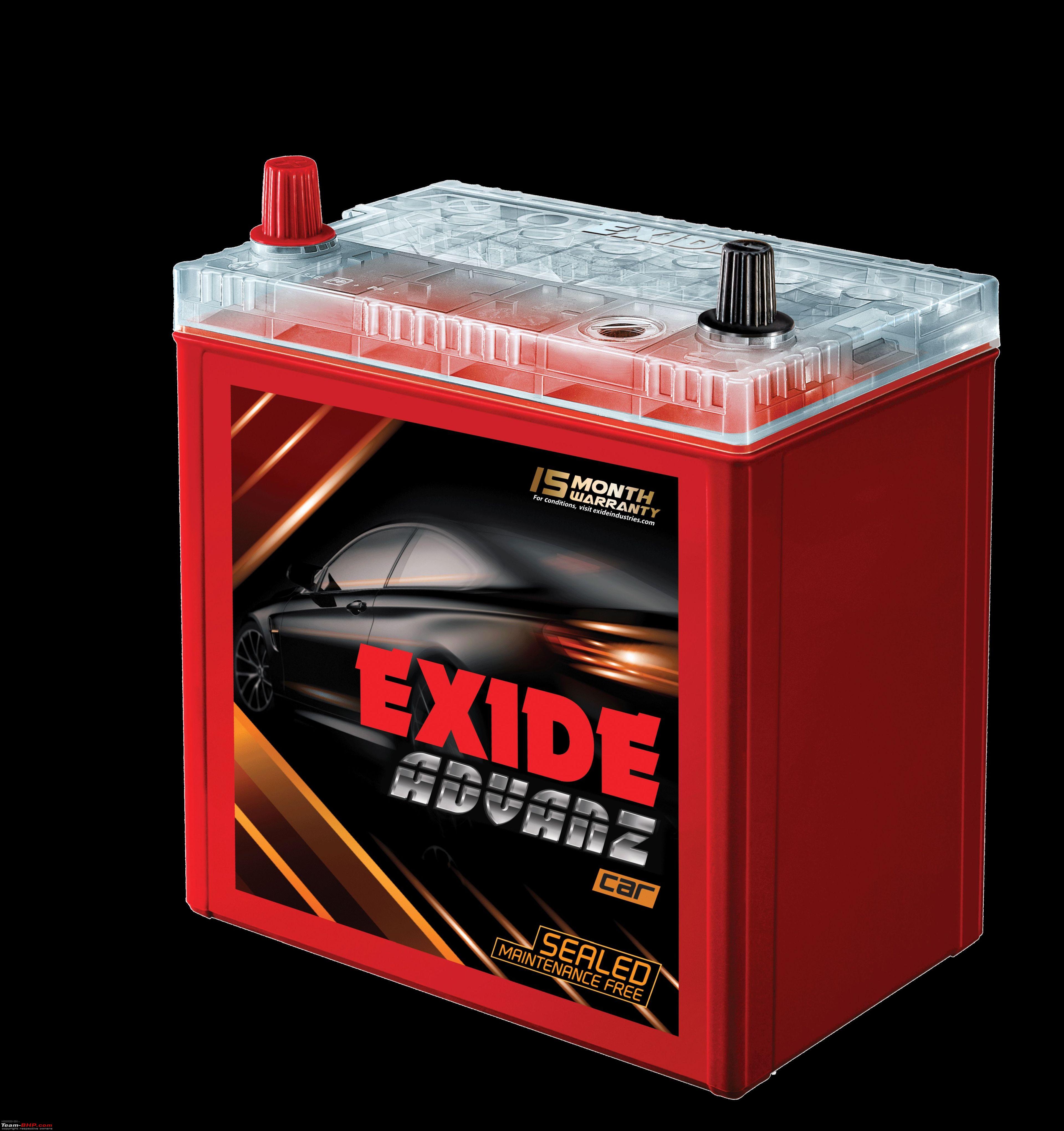 The Exide Advanz with battery life indicator. EDIT: Now about battery  warranty too - Team-BHP
