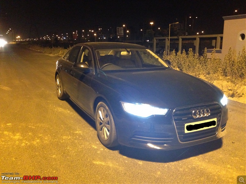 My Audi A6 3.0 TDI V6 Quattro  Mystique Black Beauty-night1.jpg