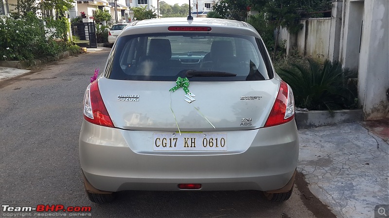 Happy Birthday Dad - From all of us and your Maruti Swift ZXi! EDIT: 10,000 km up!-20140806_171651.jpg
