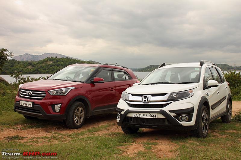 Honda Br V Vs Hyundai Creta Suv Comparison Shootout Team Bhp