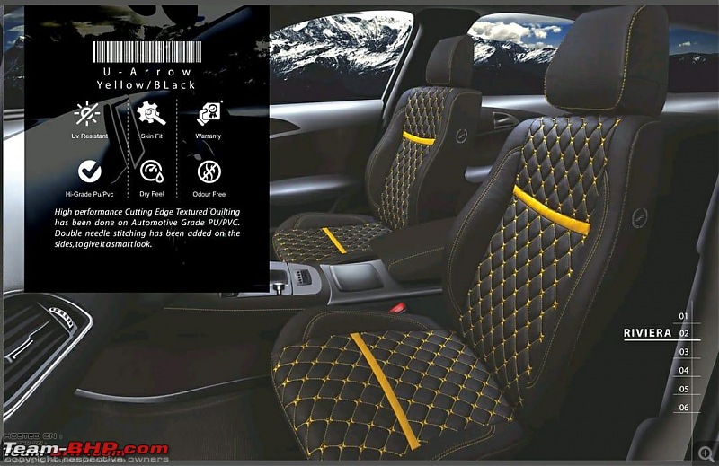 Black Quilting Embroidery 7D Leather Car Seat Fabric at Rs 300/meter in New  Delhi
