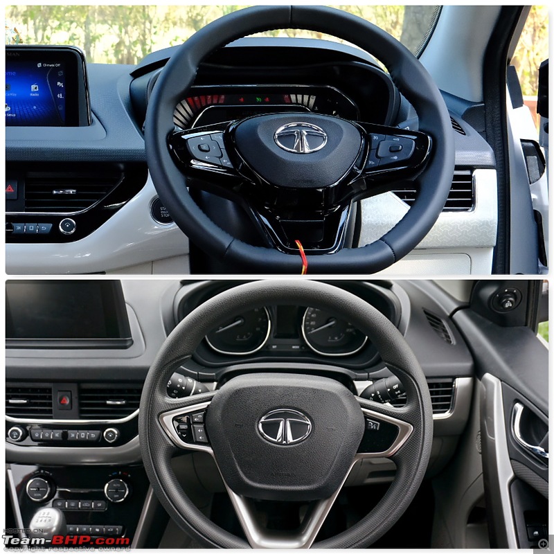 Our First Tata | Nexon XZ+(O) | BS6 Petrol MT-comparo-steering.jpg