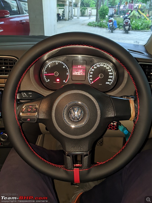 My pre-worshipped Volkswagen Vento 1.6 TDI Highline | Ownership Review | EDIT: 157500 km update-steering-cover.jpg